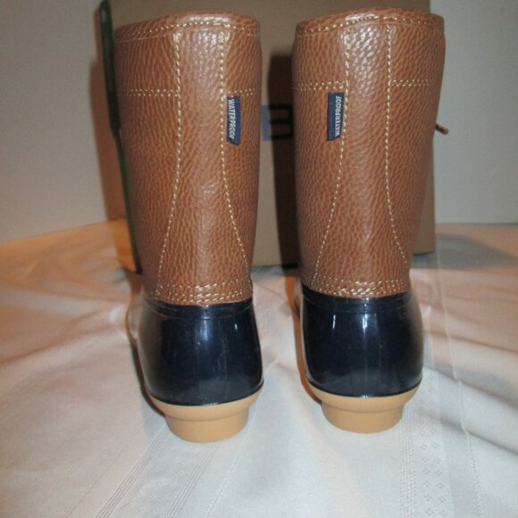 JBU MAPLEWOOD WATERPROOF BOOT NAVY/TAN 9M - Picture 6 of 12